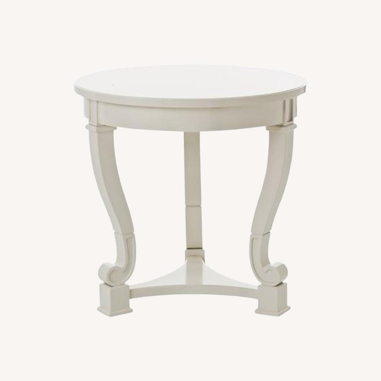 Lillian August White Wood Side Table - image-0
