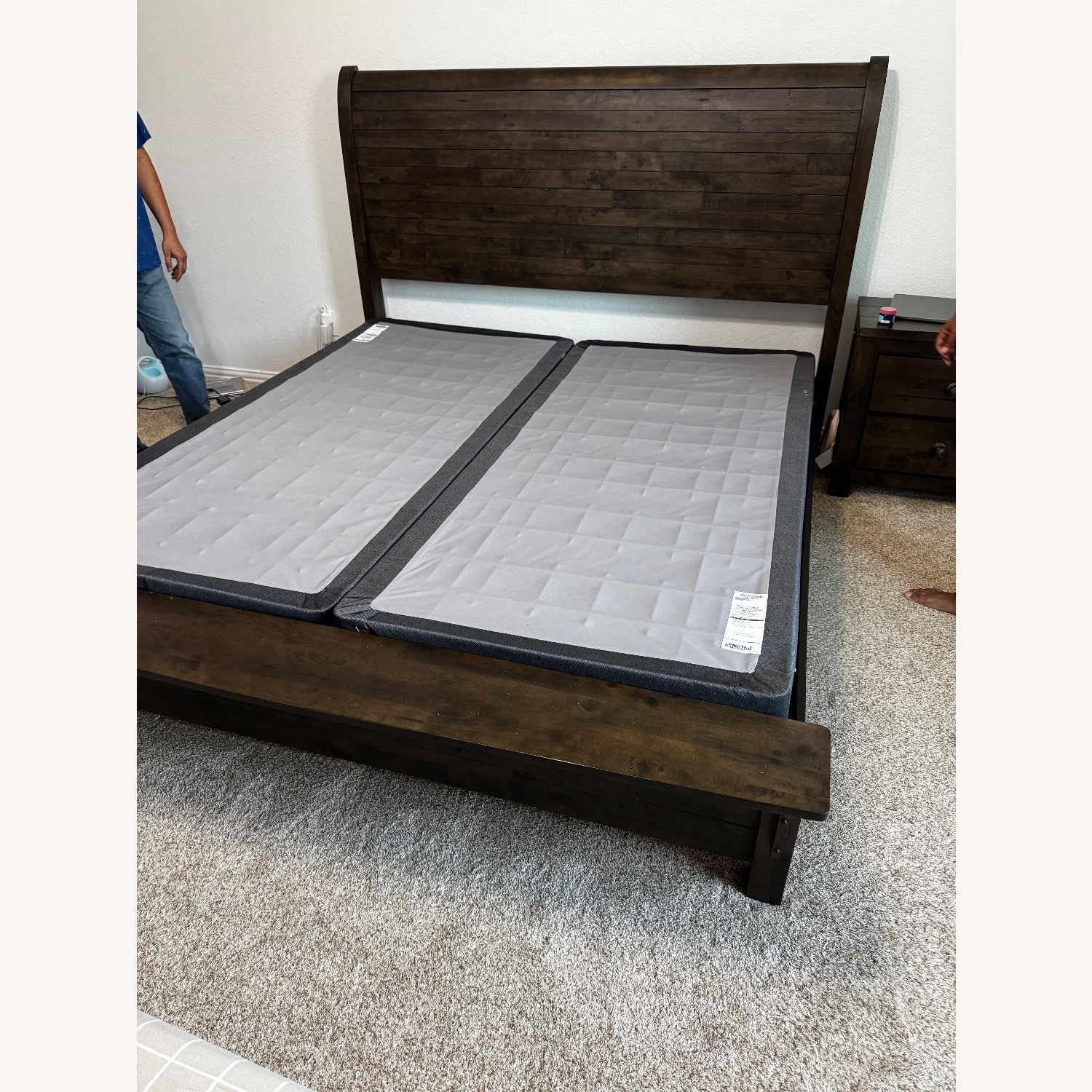 Heritage Blue Ridge King Bed in Rustic Gray - image-2