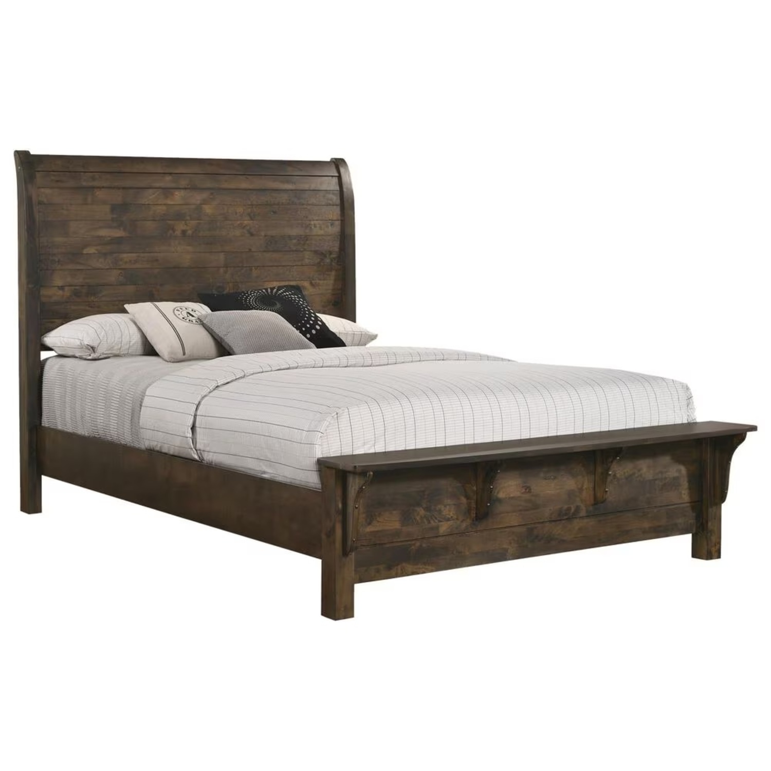 Heritage Blue Ridge King Bed in Rustic Gray - image-4