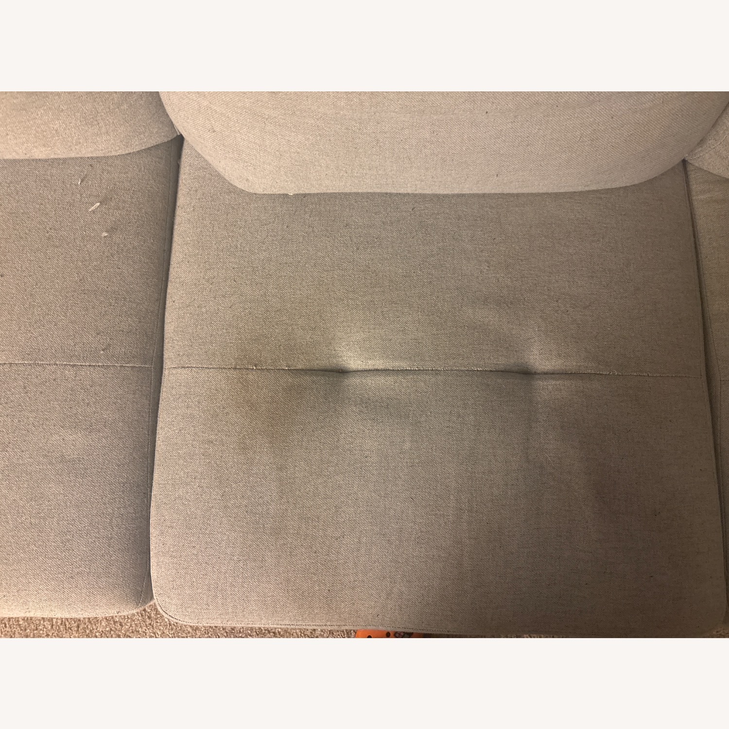 Light Gray Fabric 3+ Piece Sectional - image-4