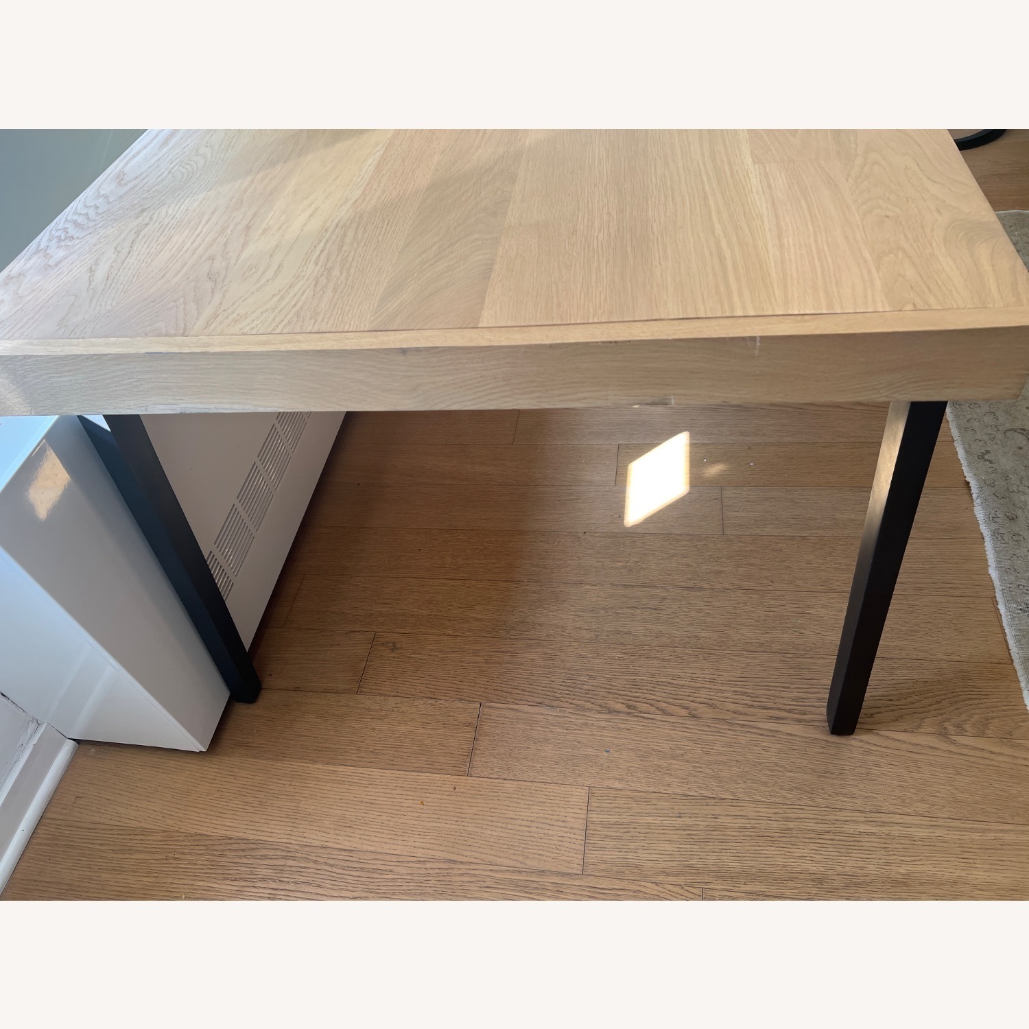 Crate & Barrel Light Brown Wood Dining Table - image-1