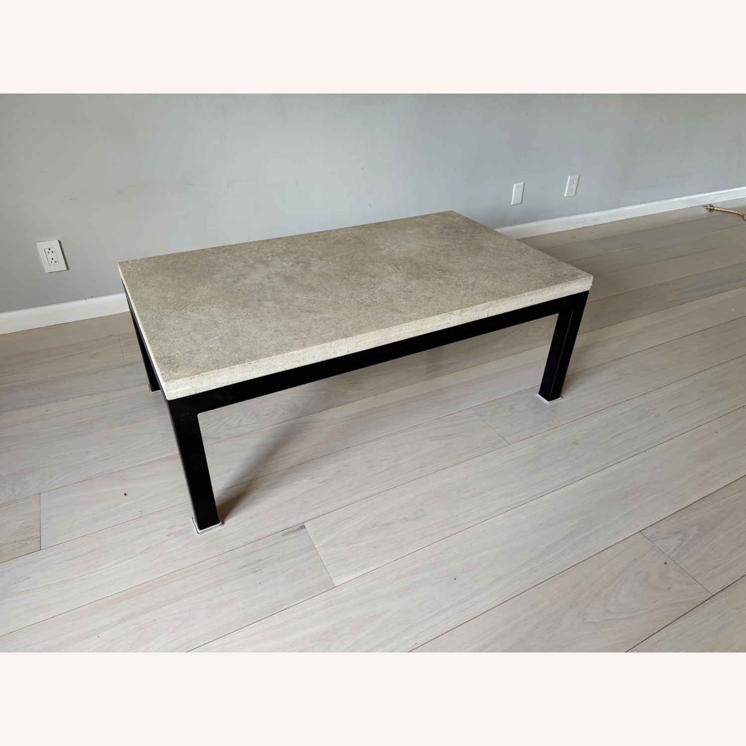 Crate & Barrel Parsons Marble Coffee Table  - image-3