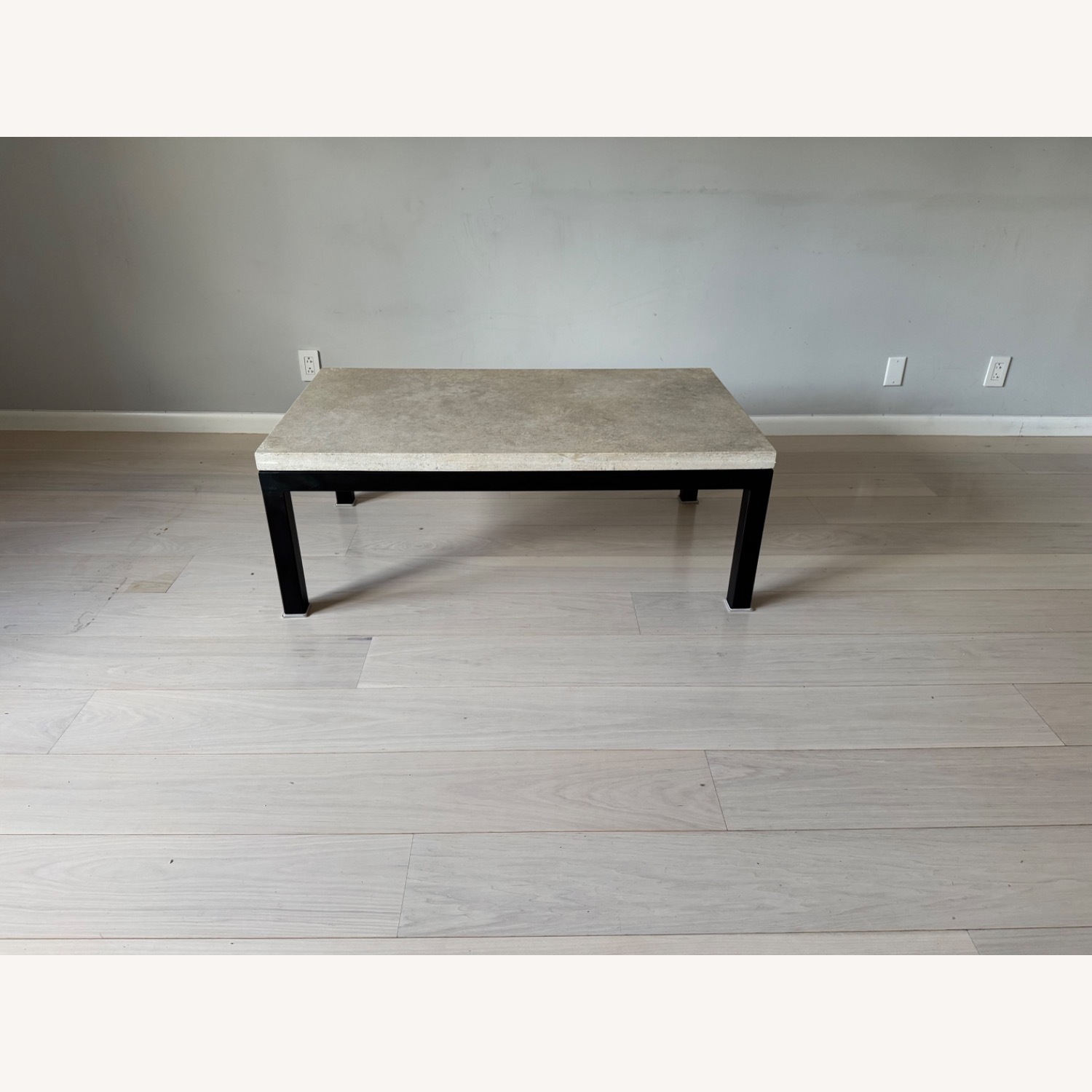 Crate & Barrel Parsons Marble Coffee Table  - image-2