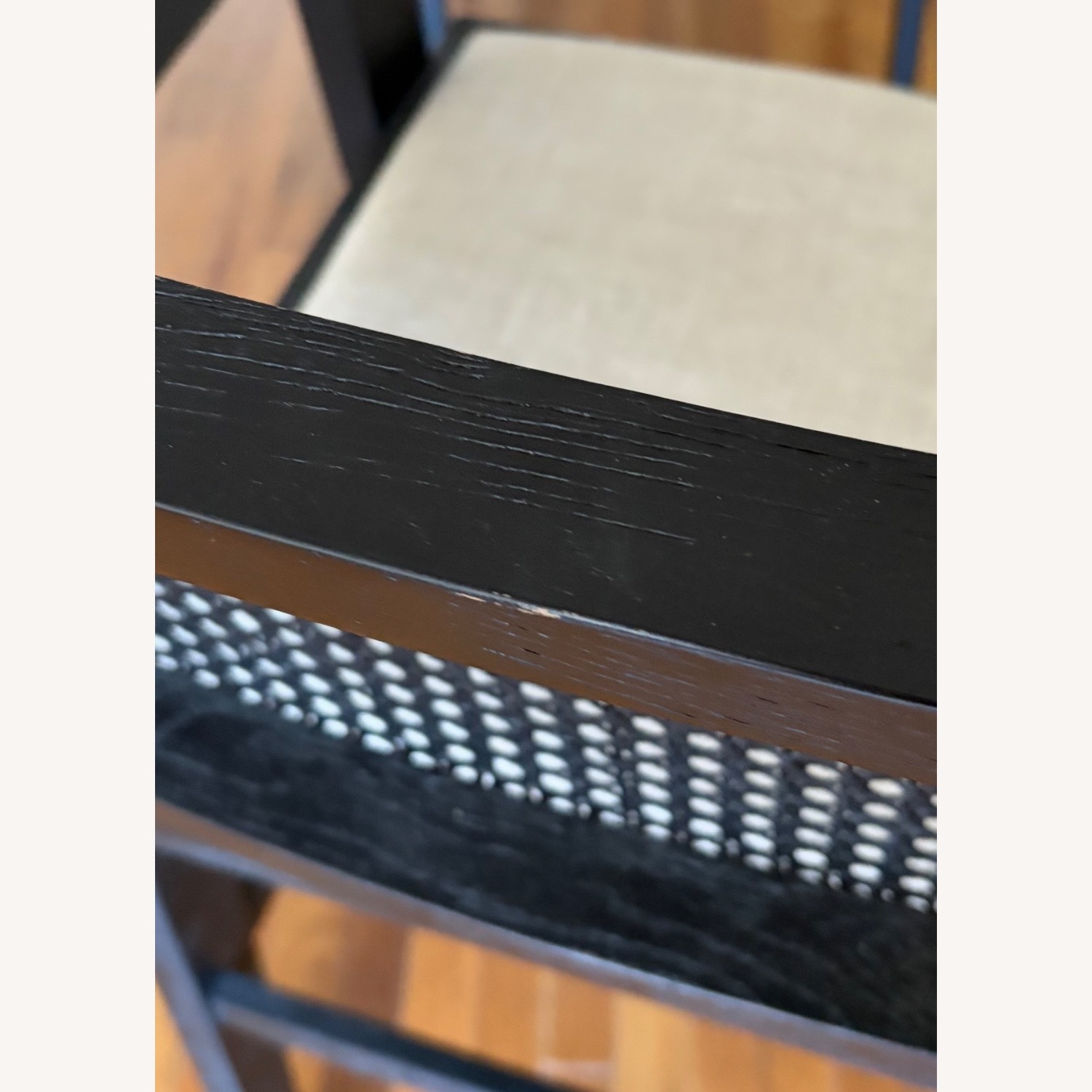 Pair of Arhaus Kroy Cane Back Barstools - image-6