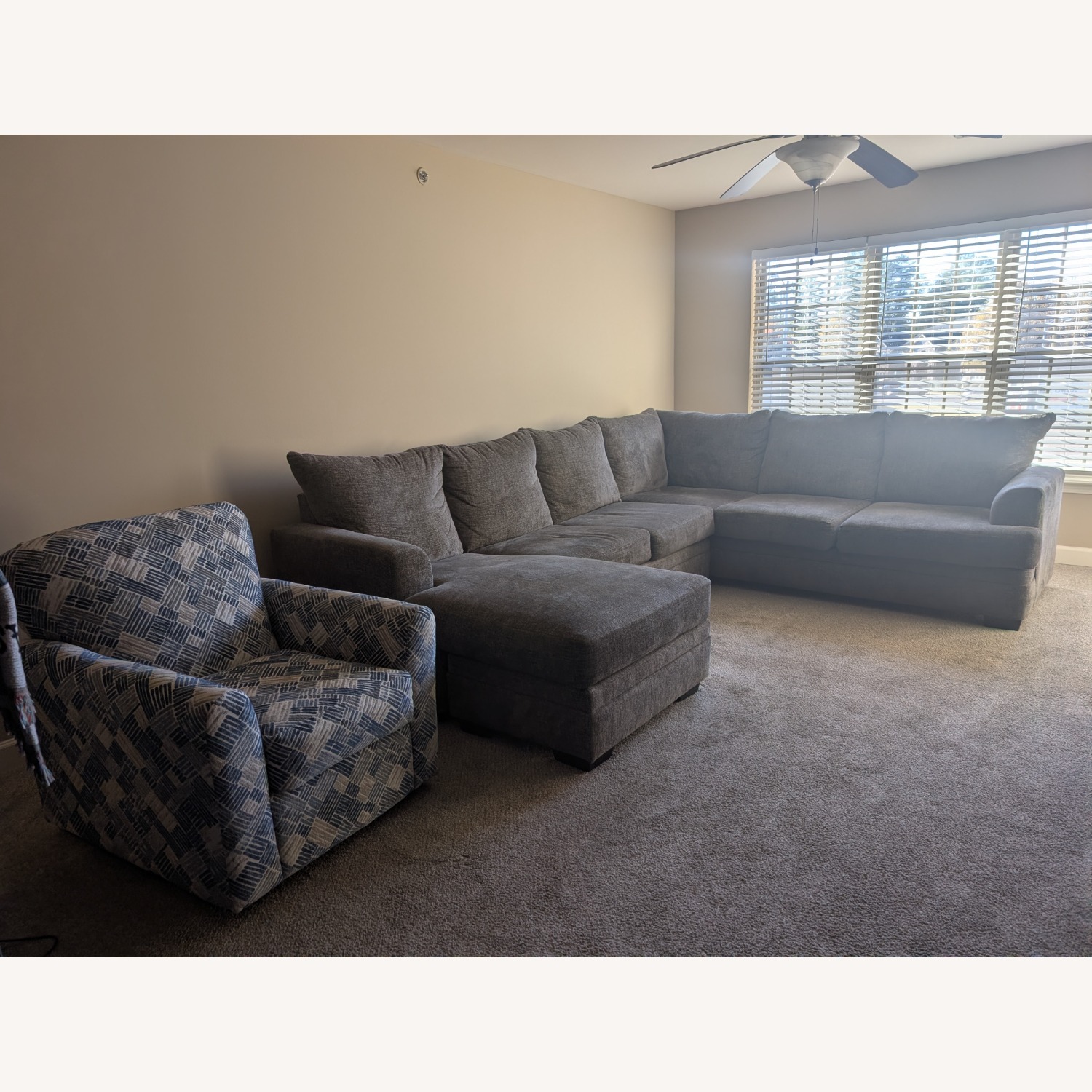 Dark Gray Microsuede Sleeper Sofa - image-5