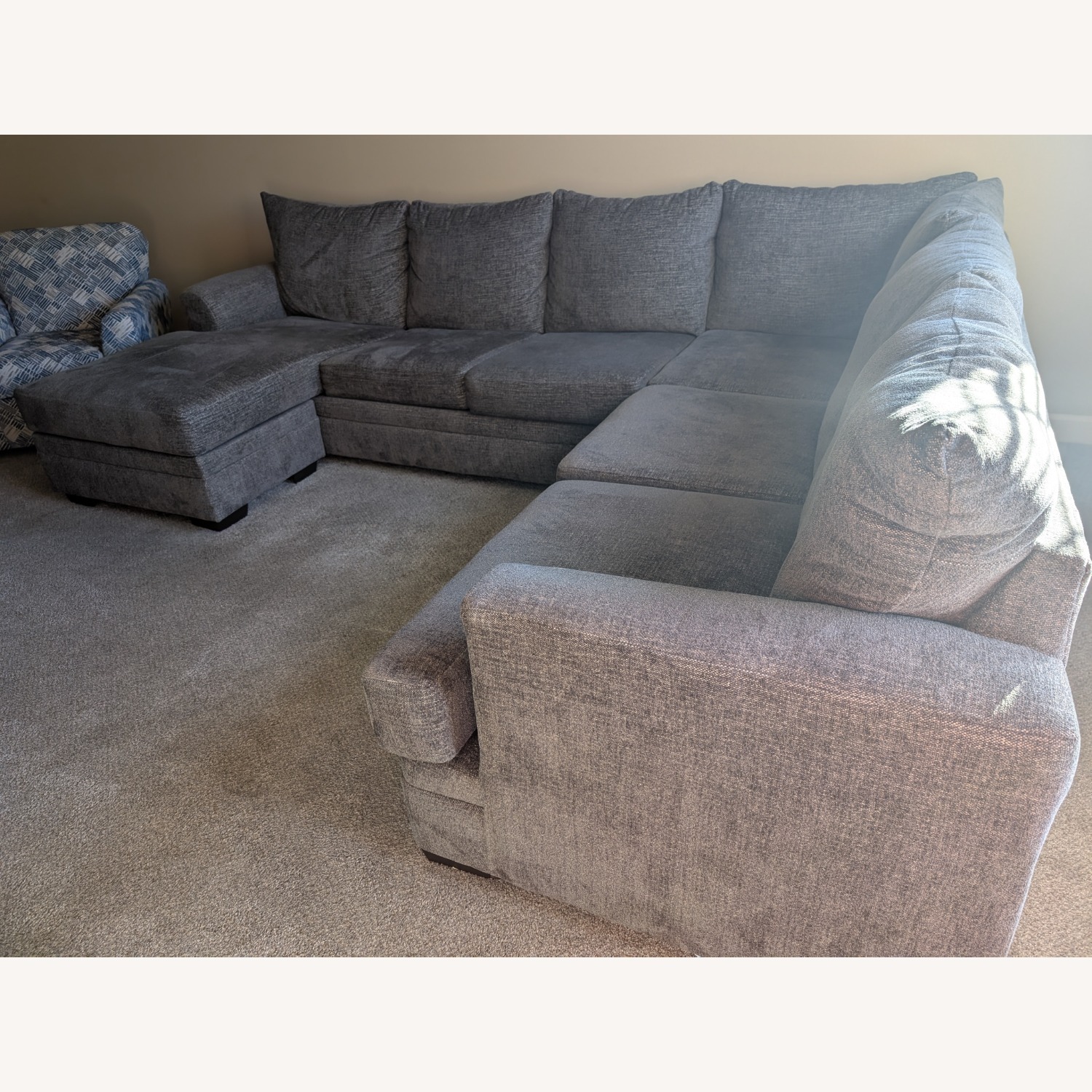 Dark Gray Microsuede Sleeper Sofa - image-3