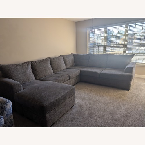 Used Dark Gray Microsuede Sleeper Sofa for sale on AptDeco