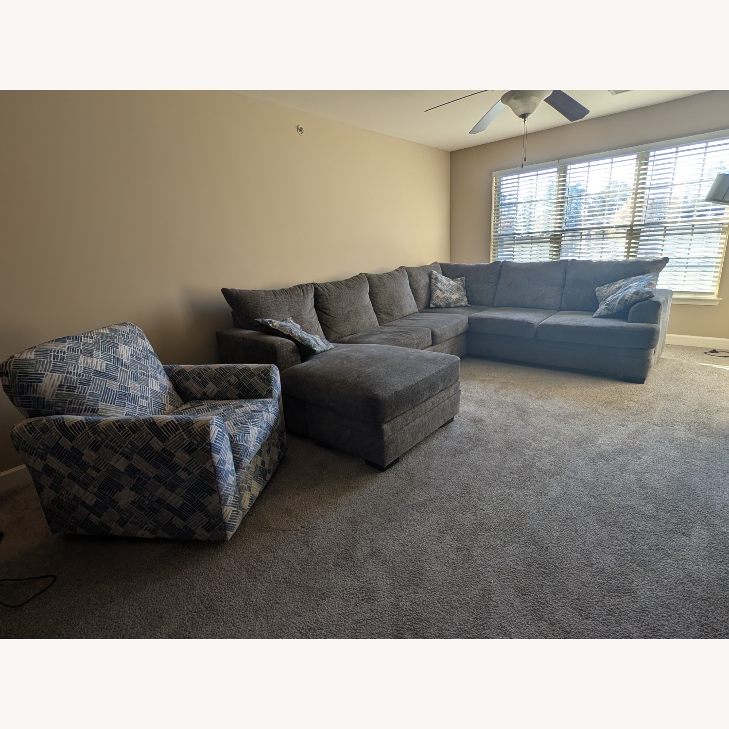 Dark Gray Microsuede Sleeper Sofa - image-6