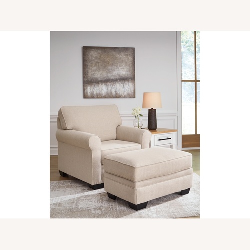 Used Ashley Furniture Belcaro Natural Armchair for sale on AptDeco