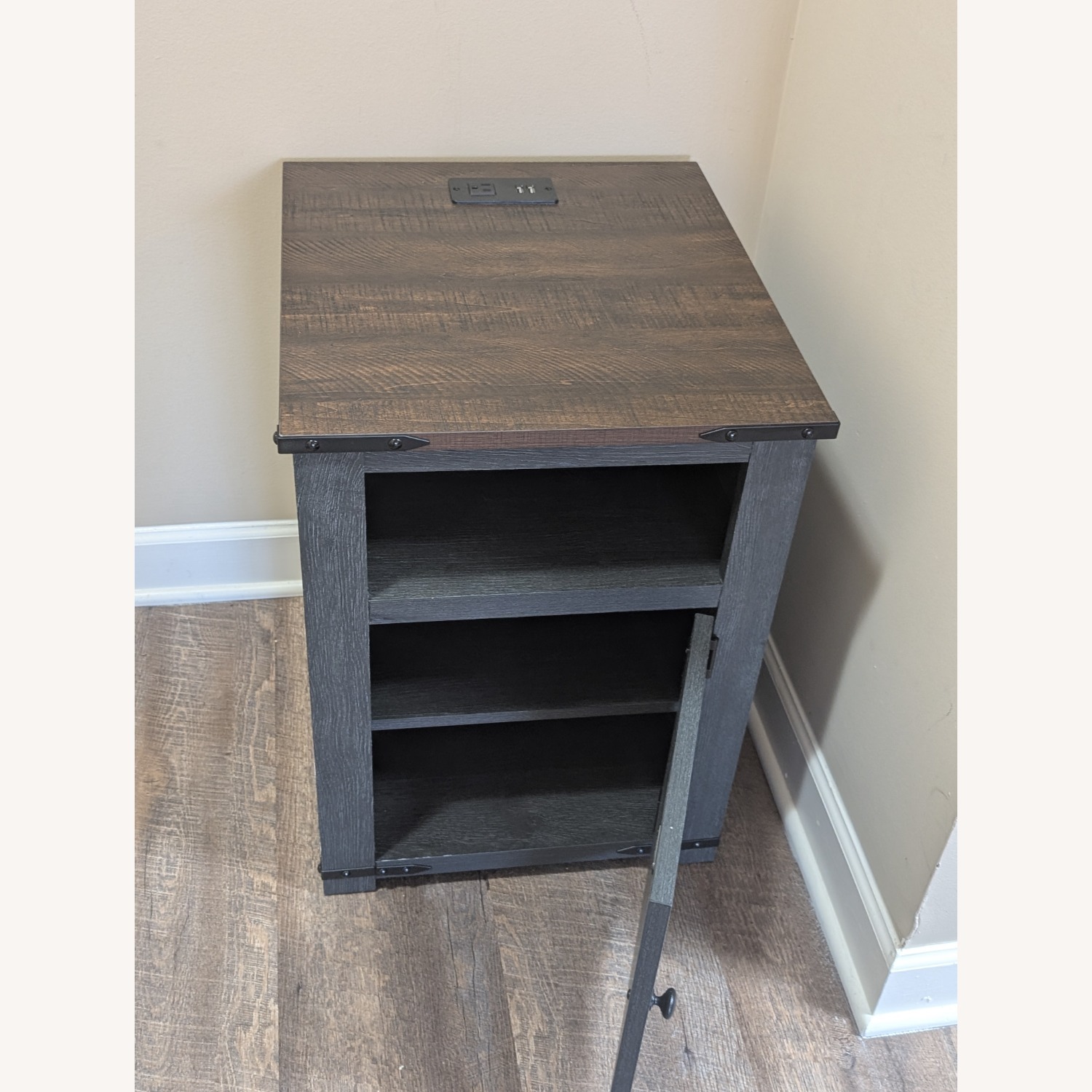 Sincido Dark Brown Wood Sideboard - image-4