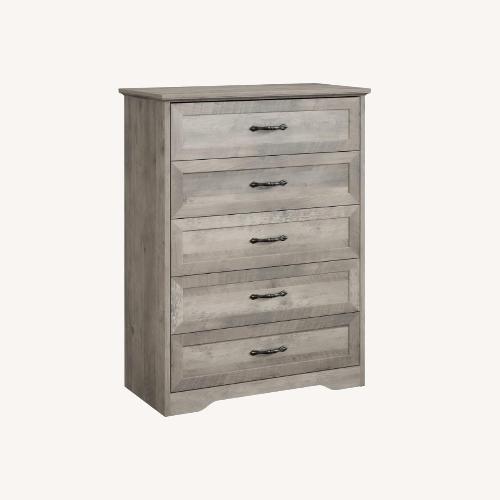 Used Garvee Light Gray Wood Dresser for sale on AptDeco