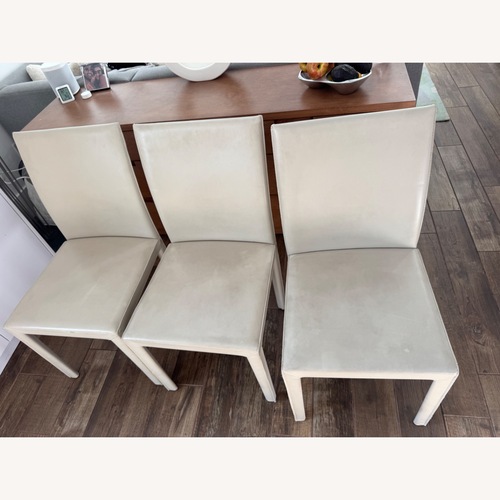 Used Leather Dining Chair and Bench Set  for sale on AptDeco