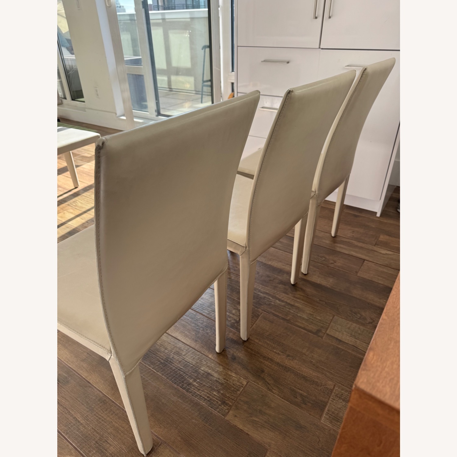 Leather Dining Chair and Bench Set - image-2