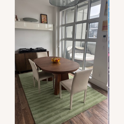 Used Leather Dining Chair and Bench Set for sale on AptDeco