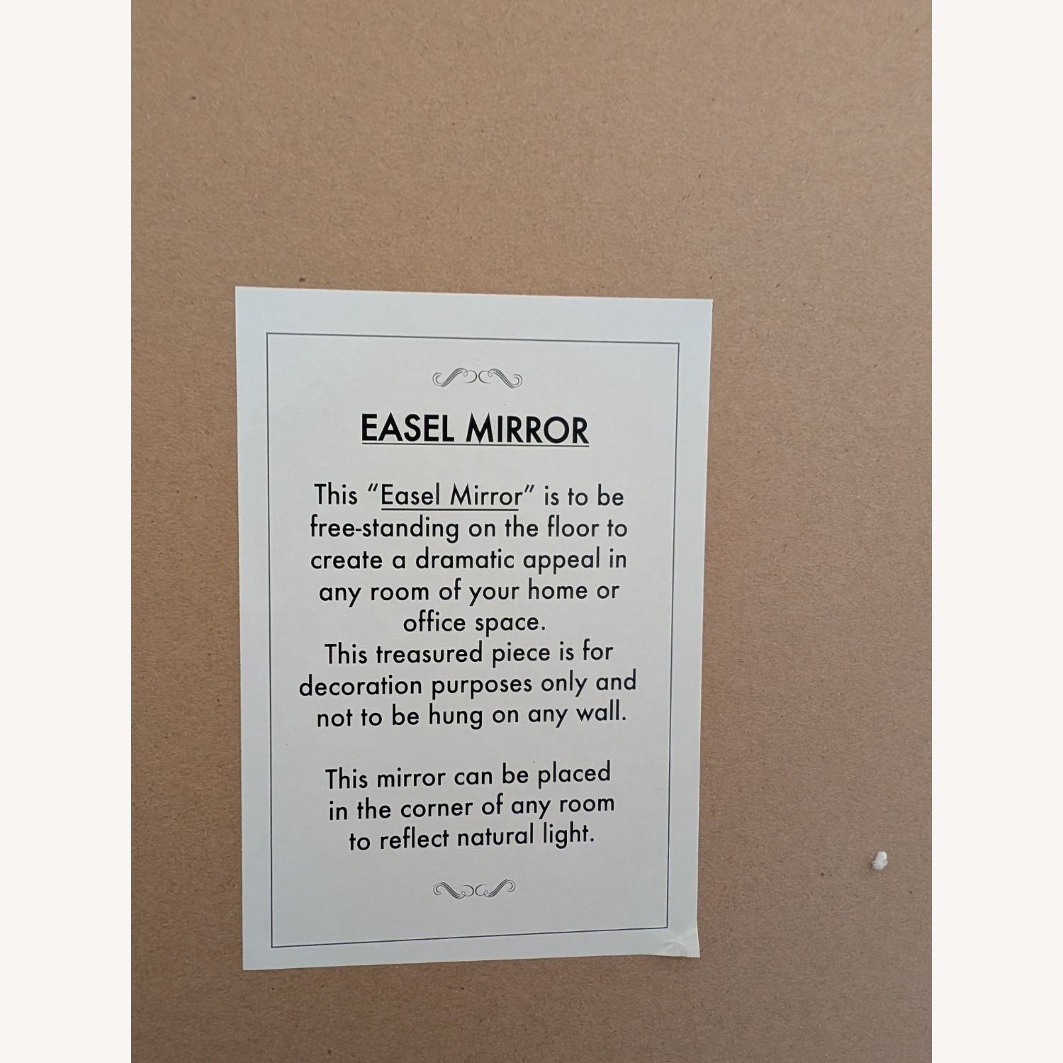 Dark Brown Glass Floor Mirror - image-3