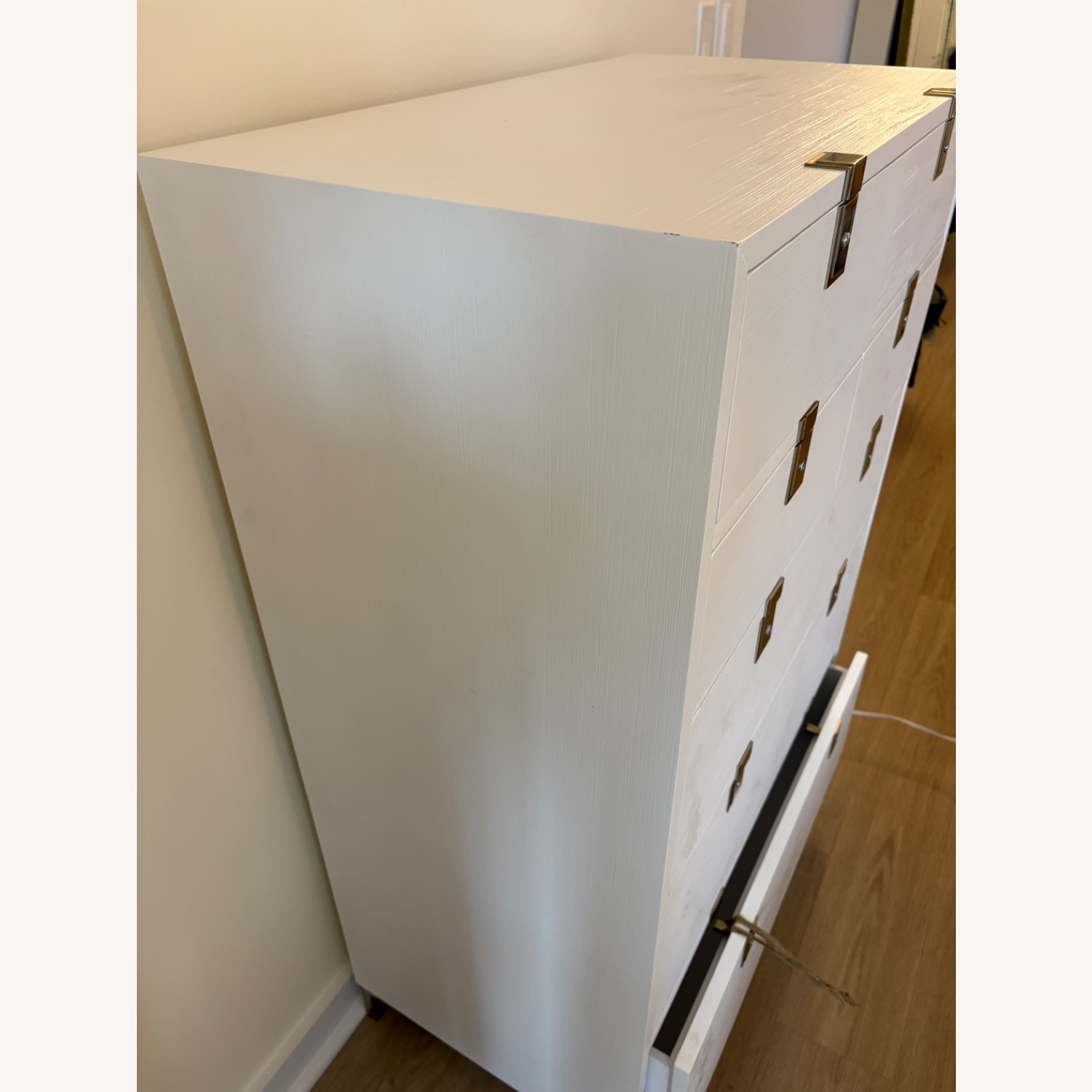 Anthropologie Ingram White Wood Dresser - image-6