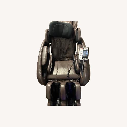 Used Dark Brown Leather Recliner for sale on AptDeco