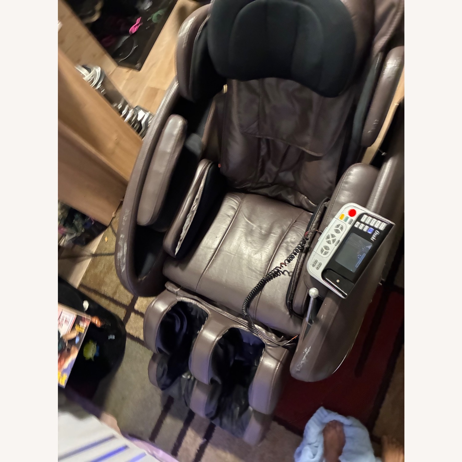 Dark Brown Leather Recliner - image-6