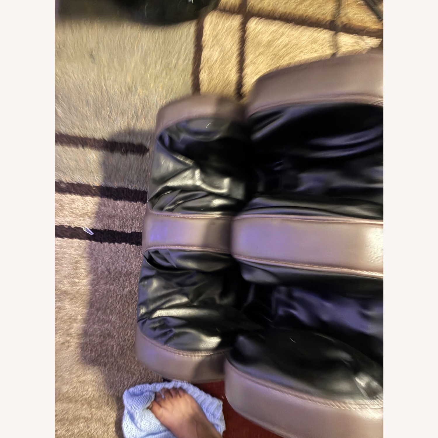 Dark Brown Leather Recliner - image-5