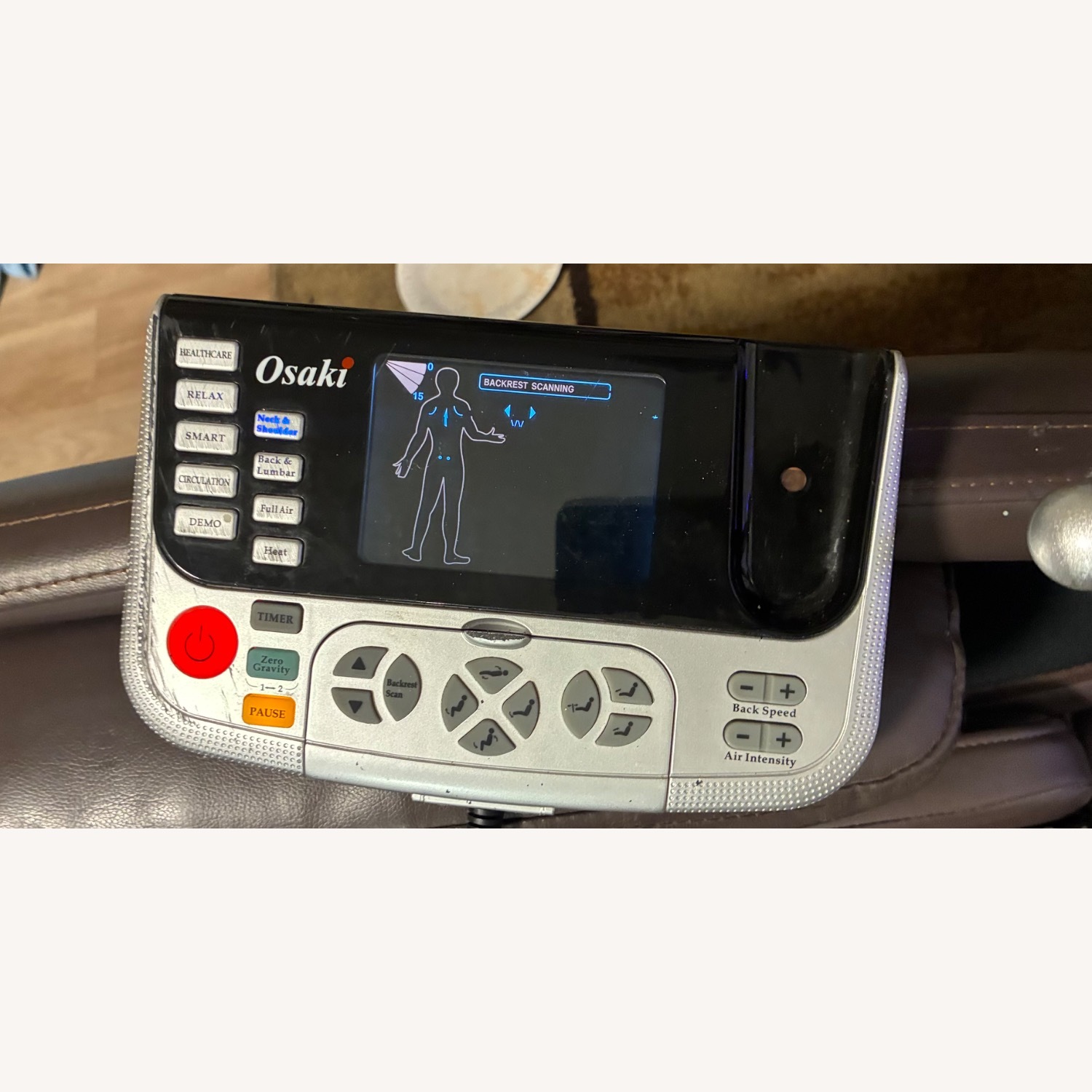 Dark Brown Leather Recliner - image-7