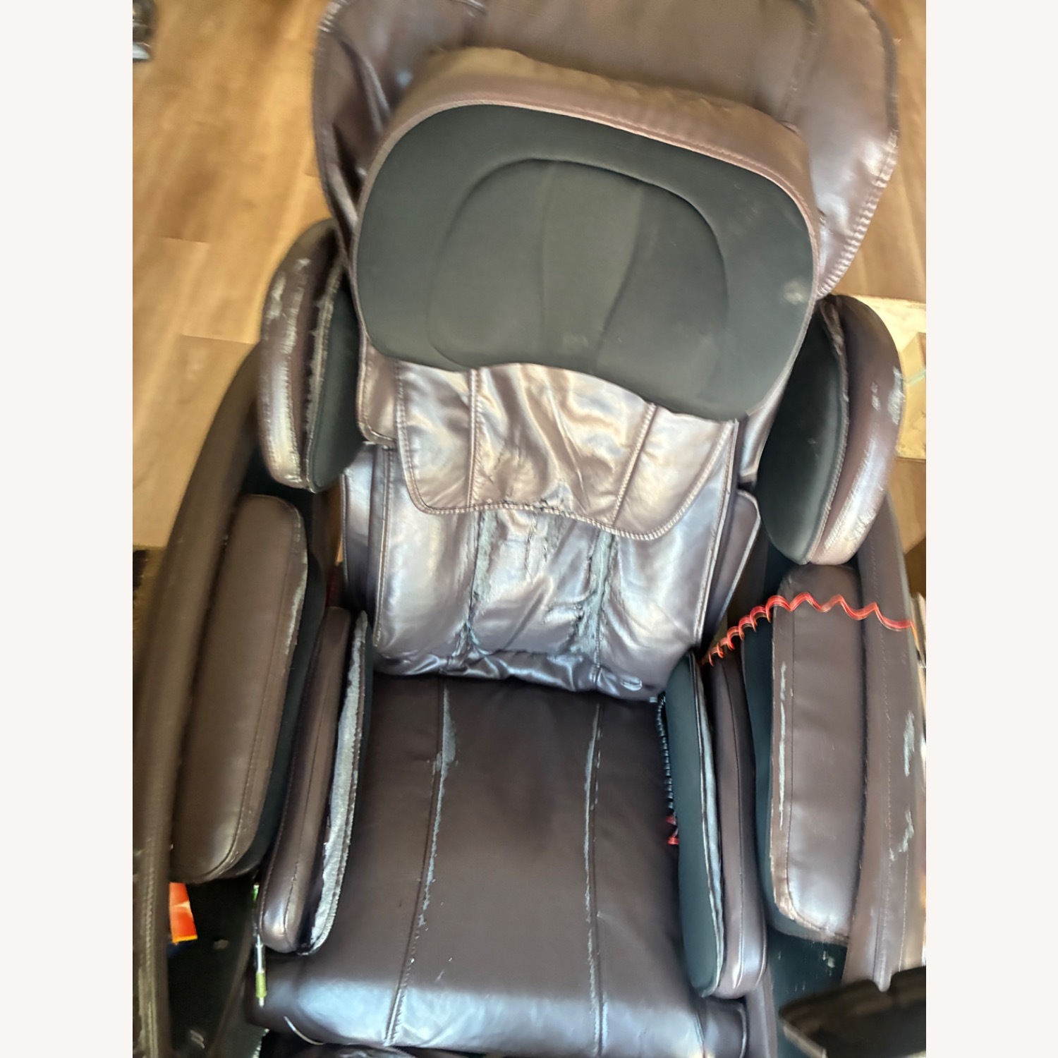 Dark Brown Leather Recliner - image-10