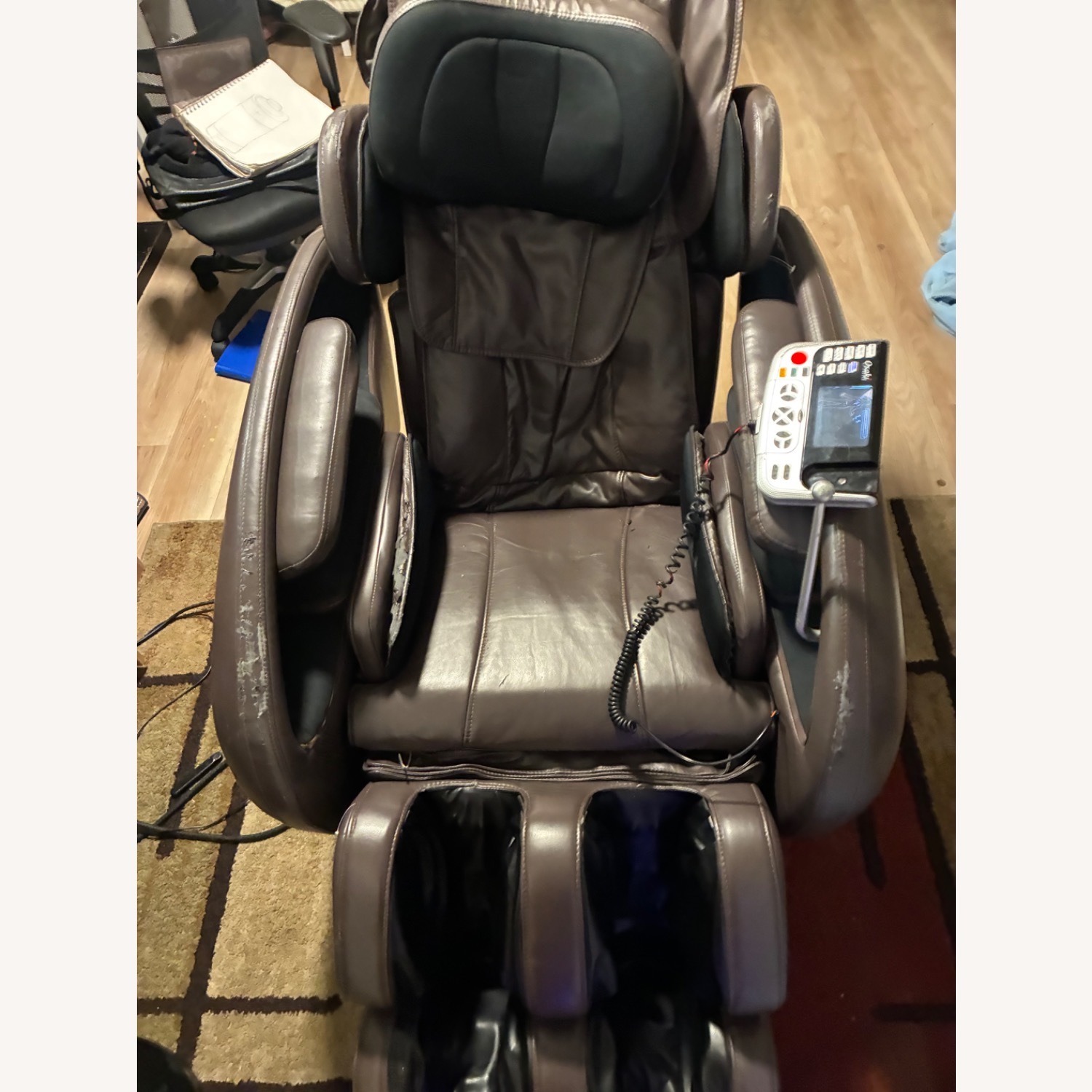 Dark Brown Leather Recliner - image-8