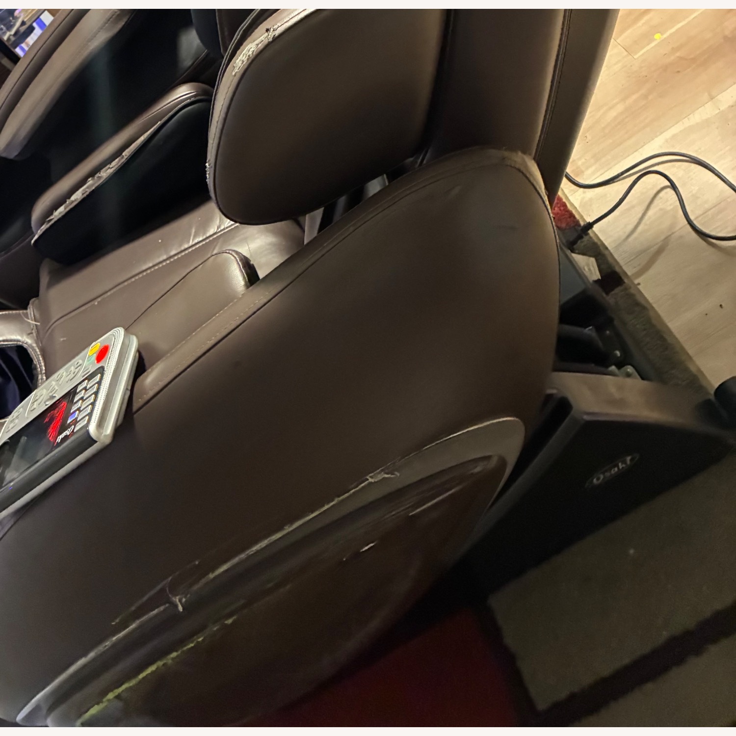 Dark Brown Leather Recliner - image-2