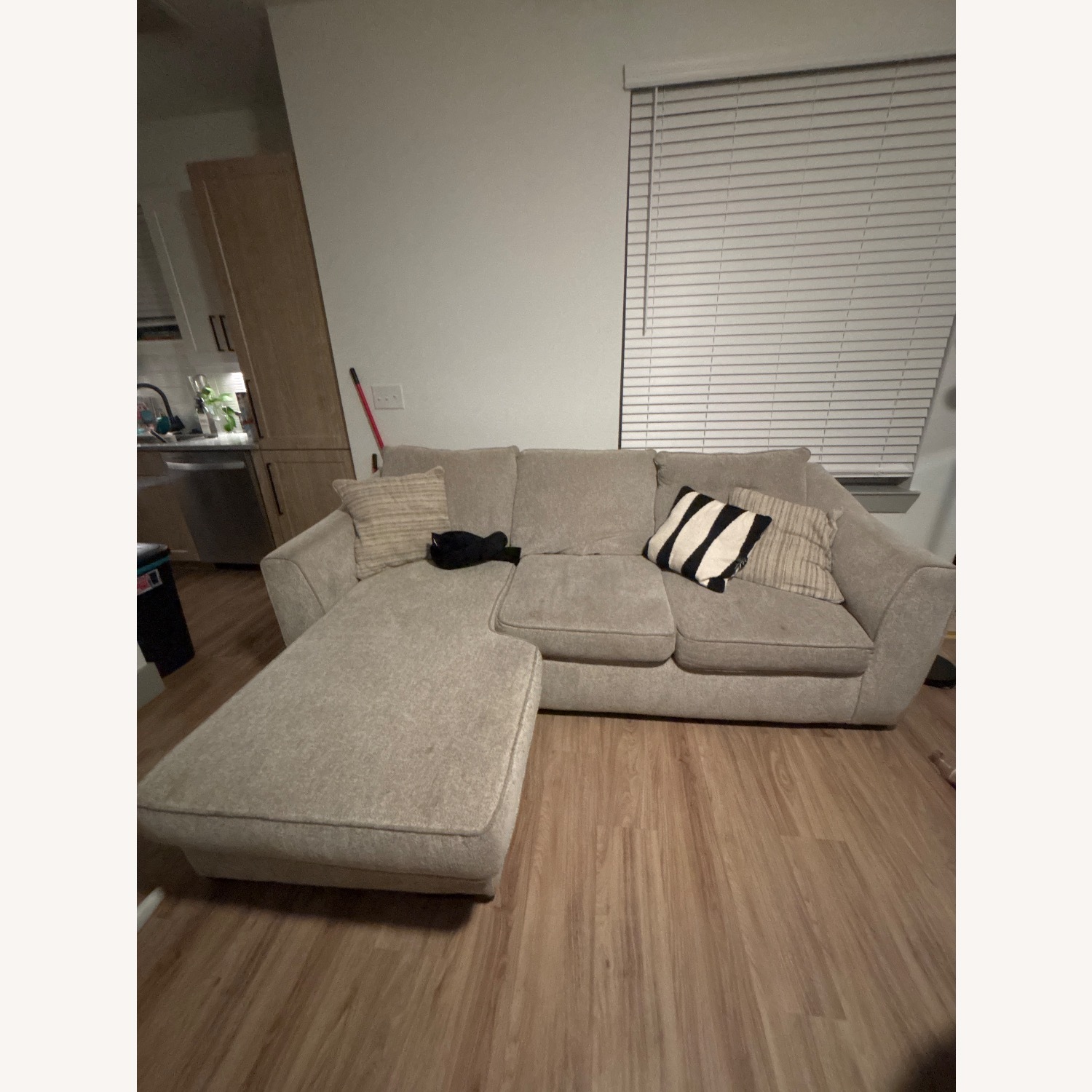 Raymour & Flanigan Tatum Natural 2 Piece Sectional - image-1