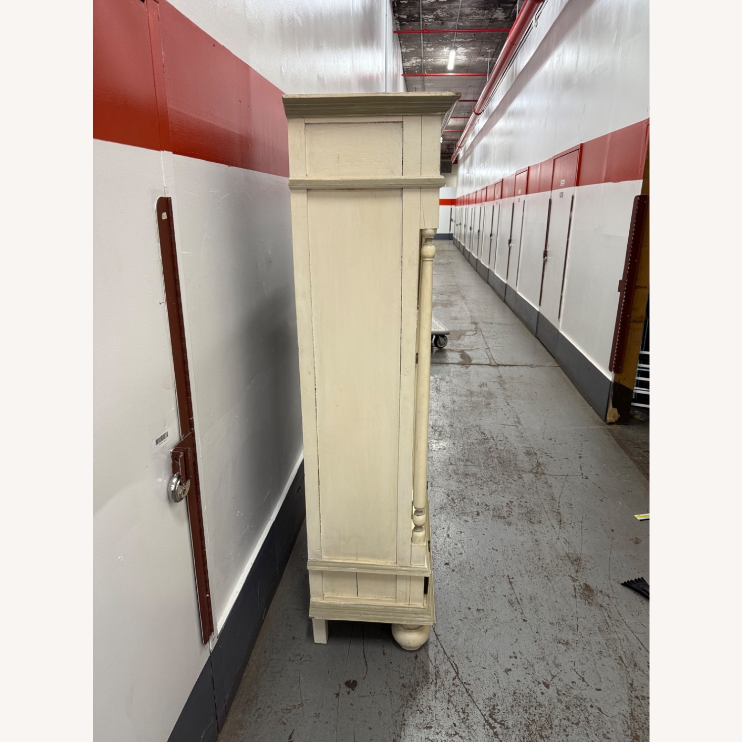 White Wood Armoire - image-3