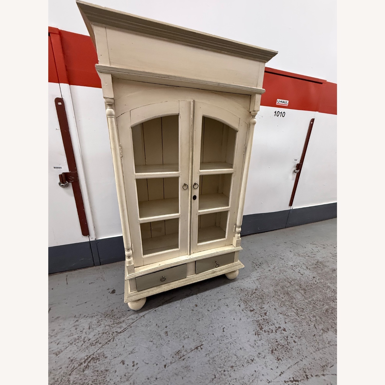 White Wood Armoire - image-4