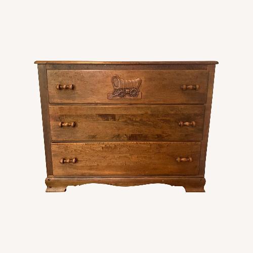 Used 1950's Solid Wood "Cowboy" Dresser for sale on AptDeco