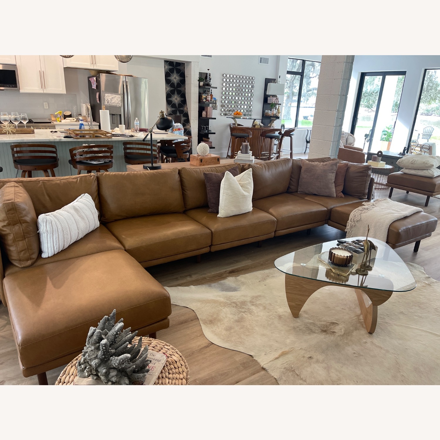 Burrow Field Leather 8 Piece U 3+ Piece Sectional - image-2