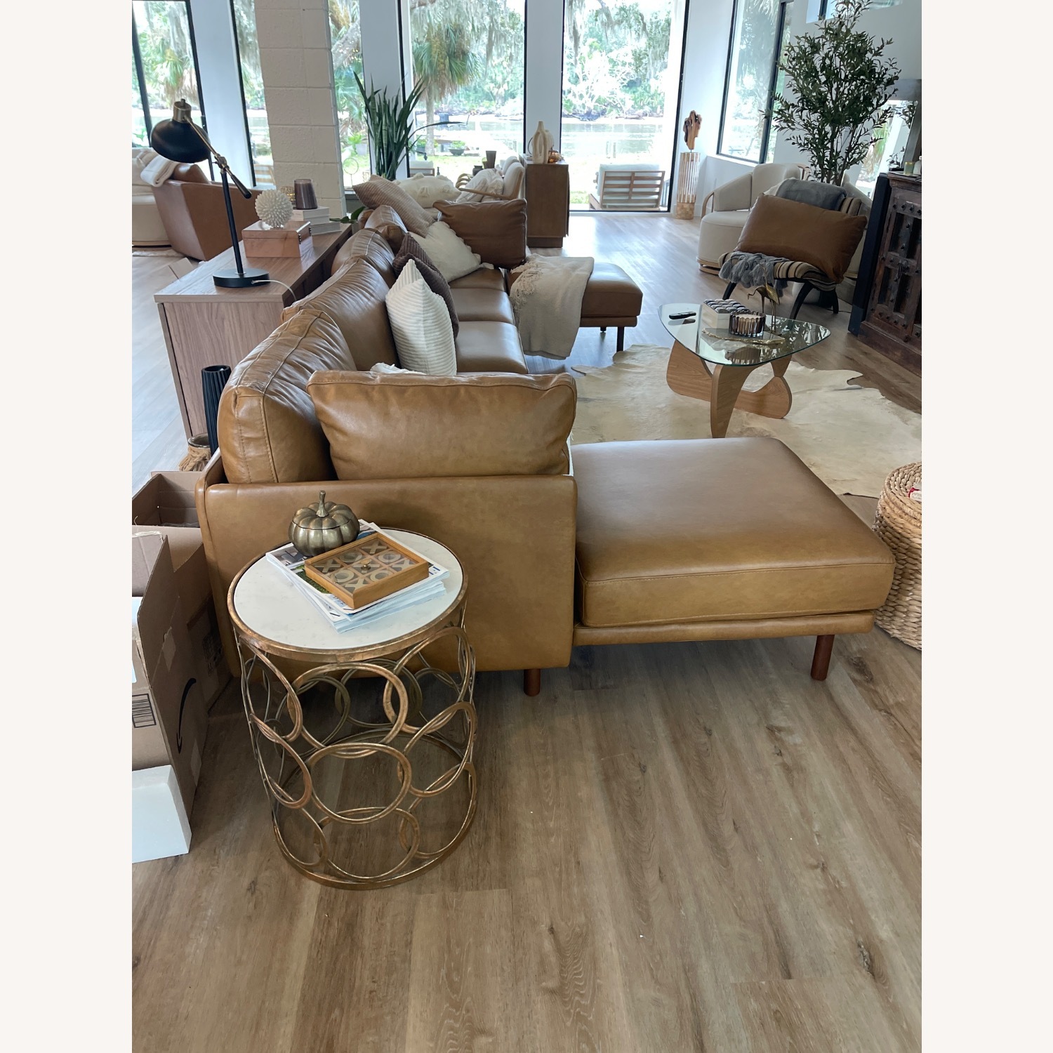 Burrow Field Leather 8 Piece U 3+ Piece Sectional - image-1