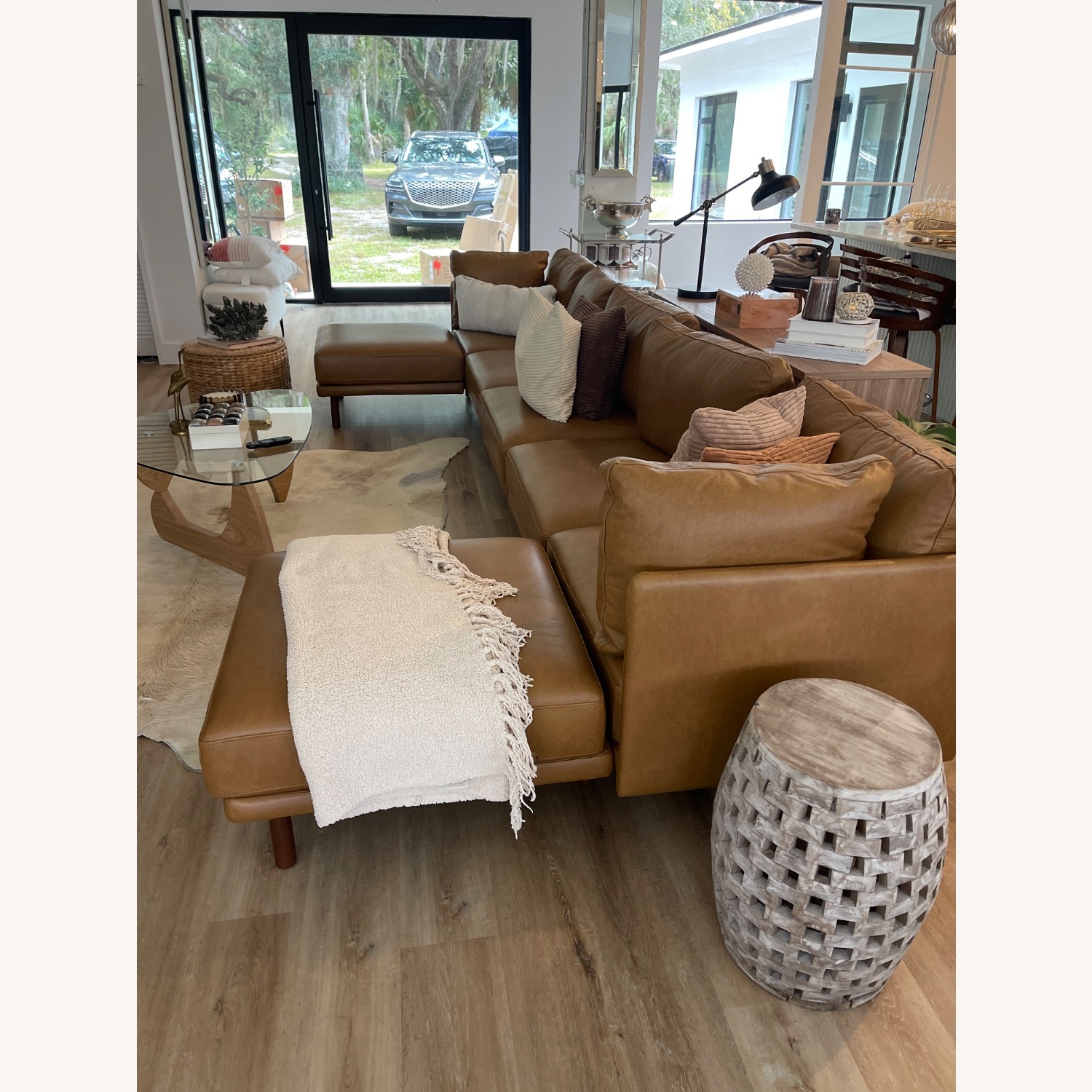 Burrow Field Leather 8 Piece U 3+ Piece Sectional - image-4