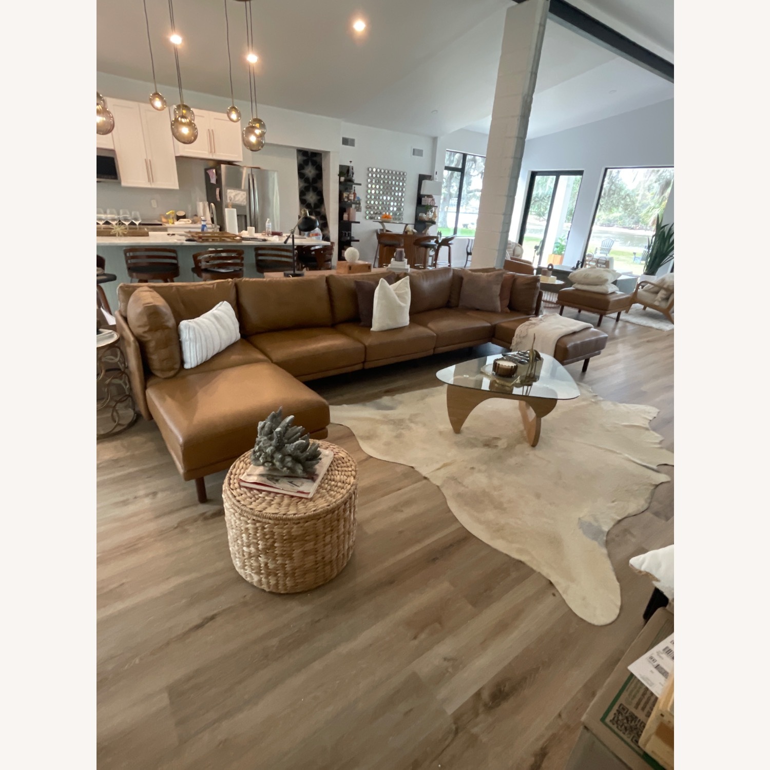 Burrow Field Leather 8 Piece U 3+ Piece Sectional - image-3