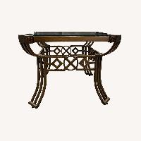 Dark Brown Glass Coffee Table