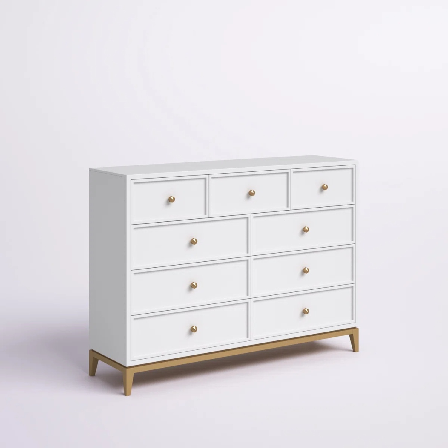 Hokku Designs Aubry White Wood Dresser - image-6