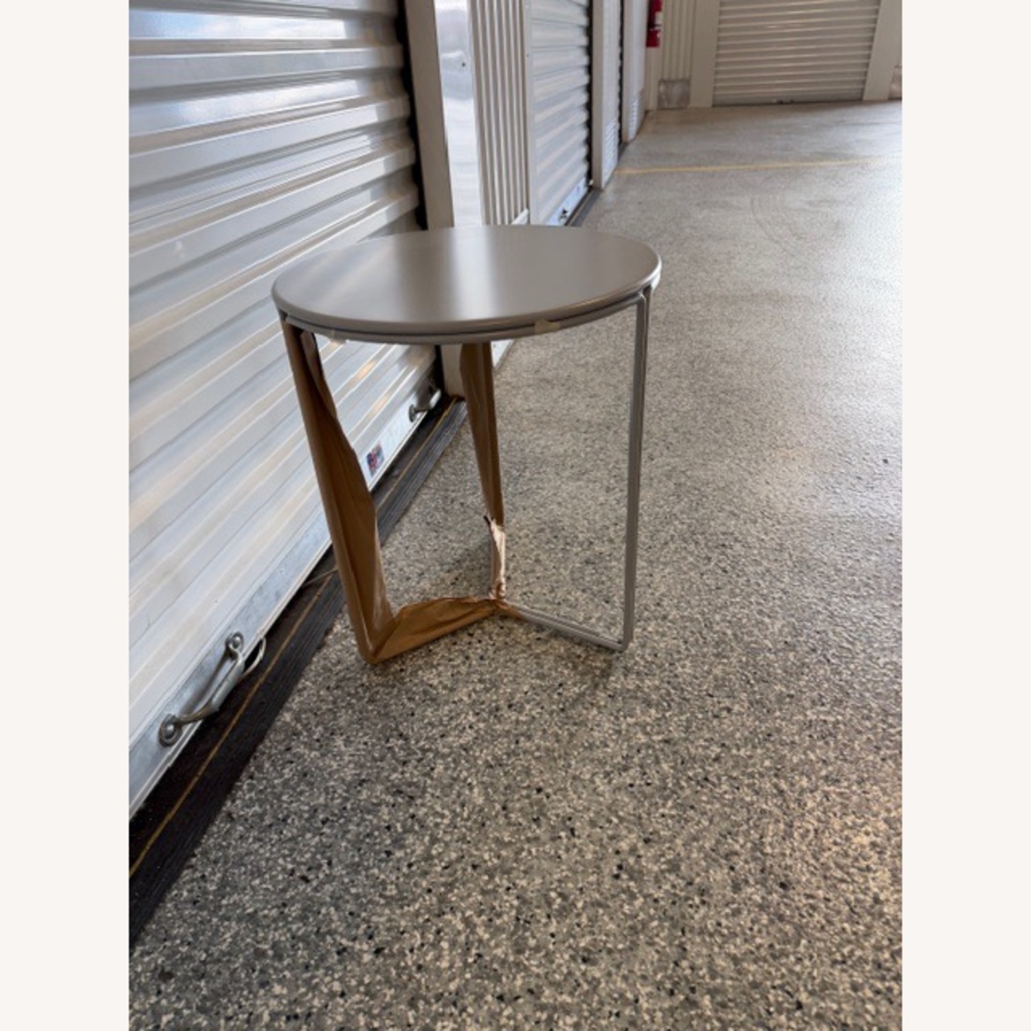 Stylex Adorn Series Light Gray Metal Side Tables - image-3