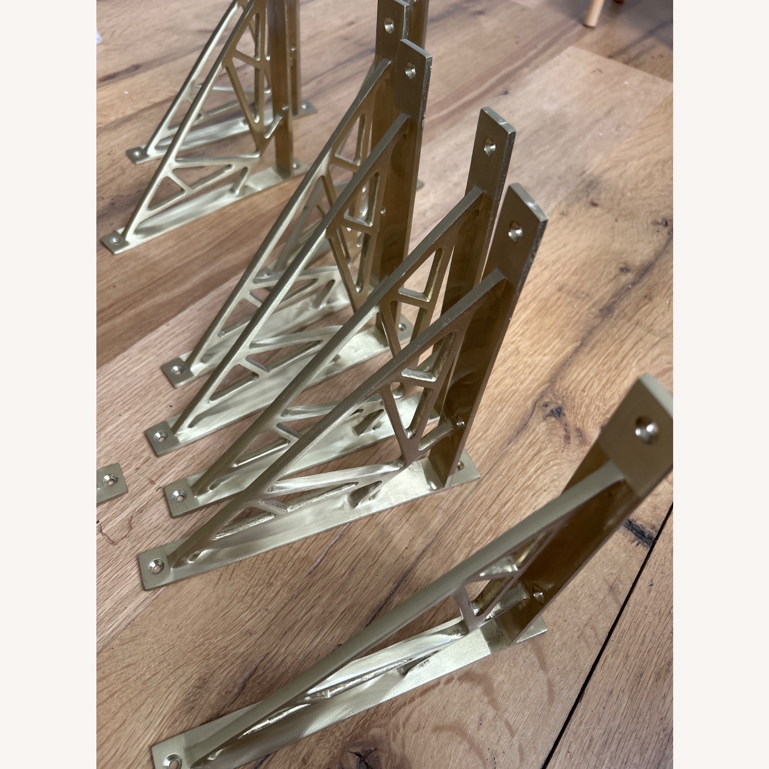 Signature Hardware Ande Solid Brass Shelf Brackets - image-4