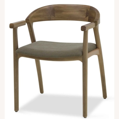 Used Light Brown Wood Dining Chairs--Brazilian Designer for sale on AptDeco