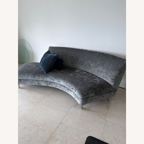 Used Mitchell Gold + Bob Williams Light Gray Fabric 2 Piece Sectional for sale on AptDeco