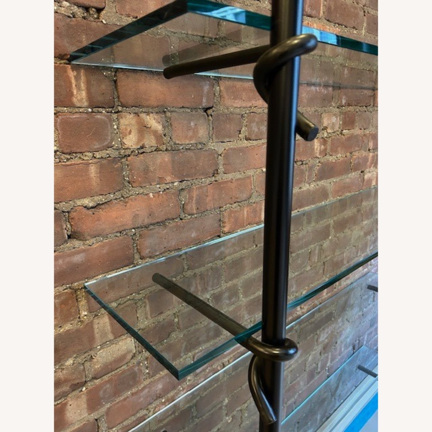 Black Iron/Glass Shelf Unit - image-3