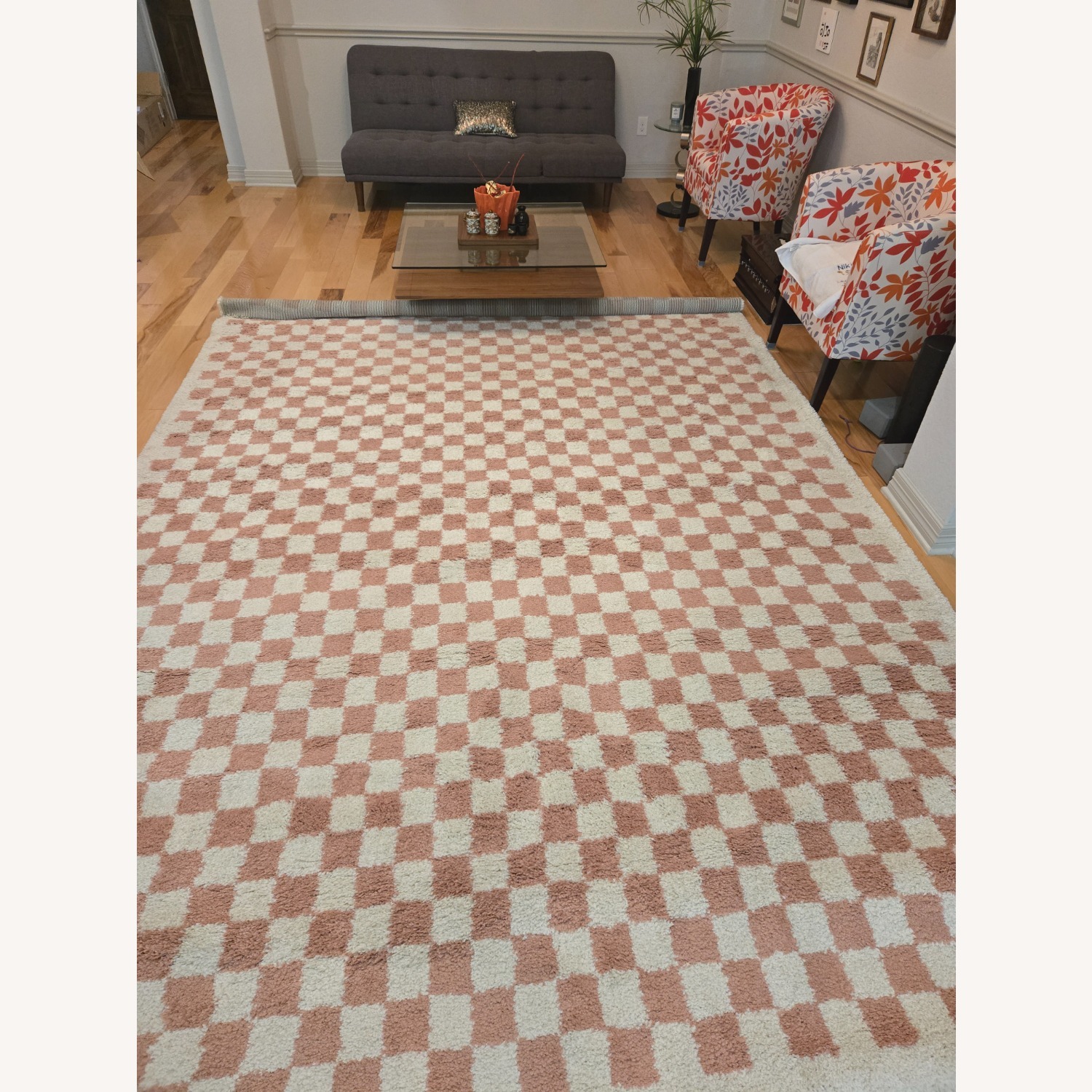 Wayfair White Pink Area Rug 9' x 12' - image-2
