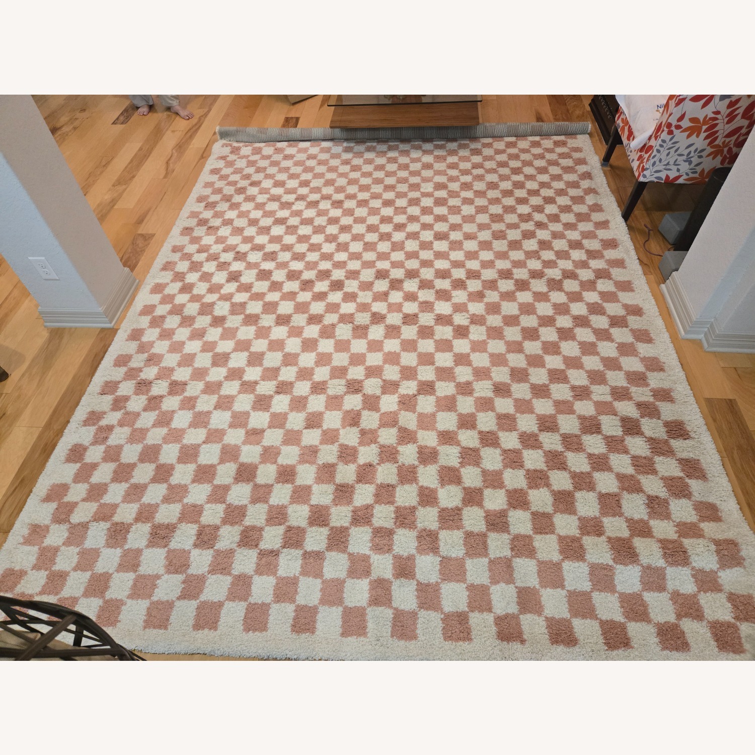 Wayfair White Pink Area Rug 9' x 12' - image-1