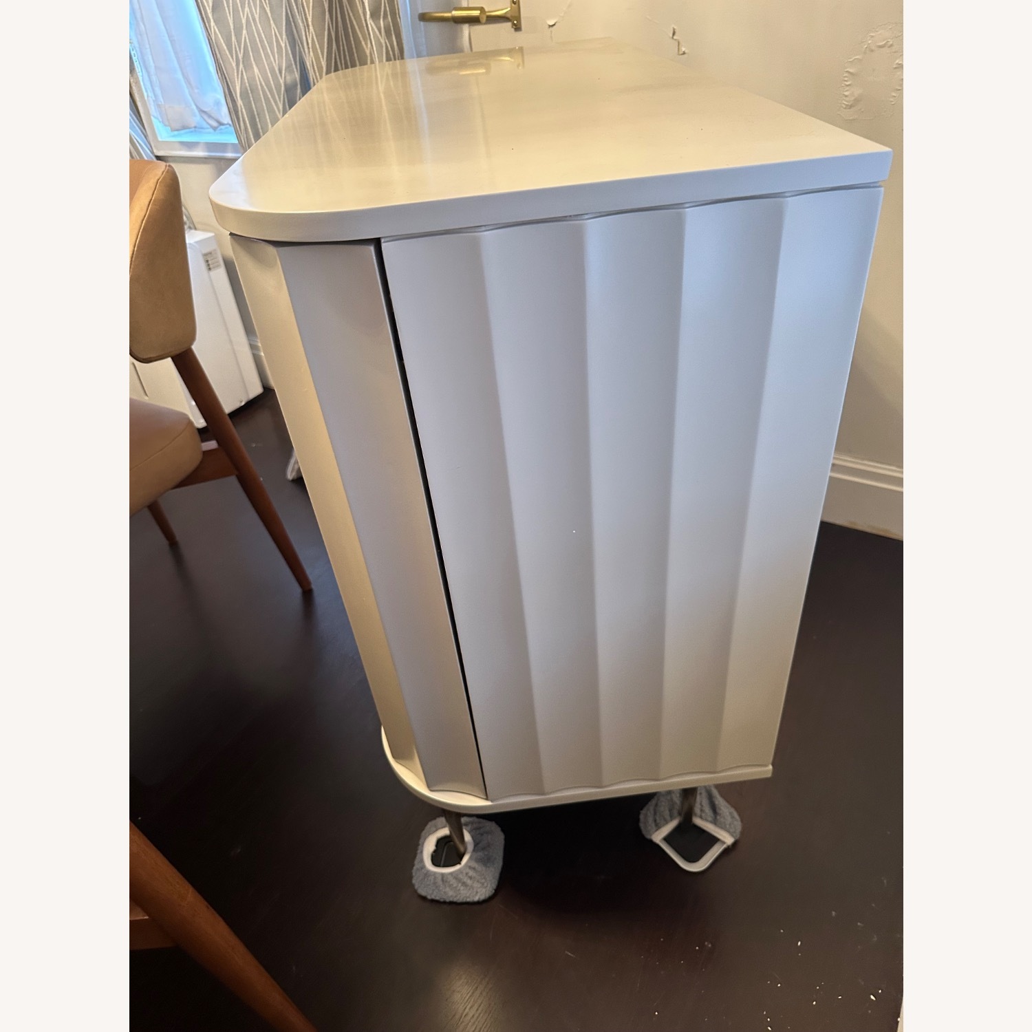 West Elm Vivian Bar Cabinet Light Gray Sideboard - image-2