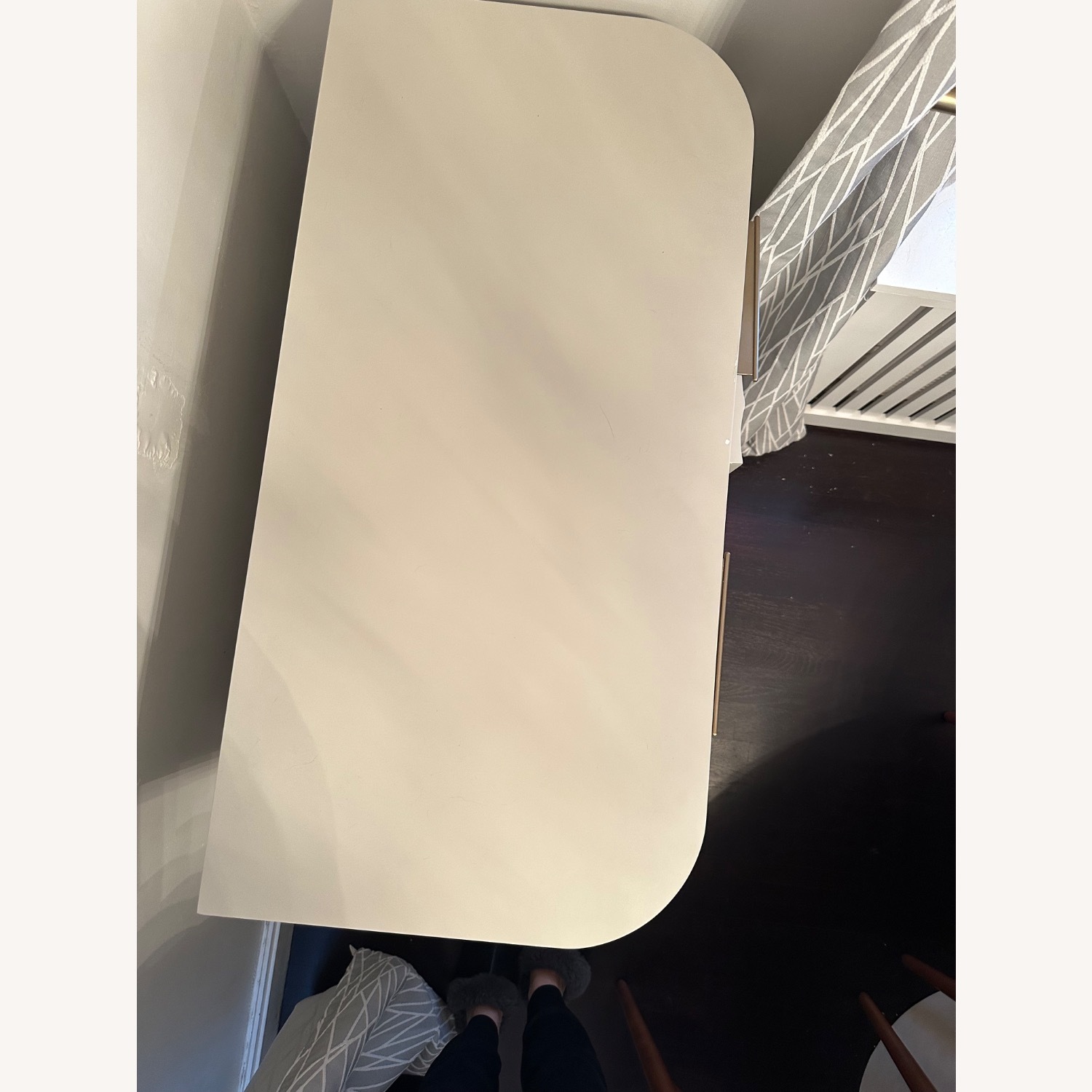 West Elm Vivian Bar Cabinet Light Gray Sideboard - image-7