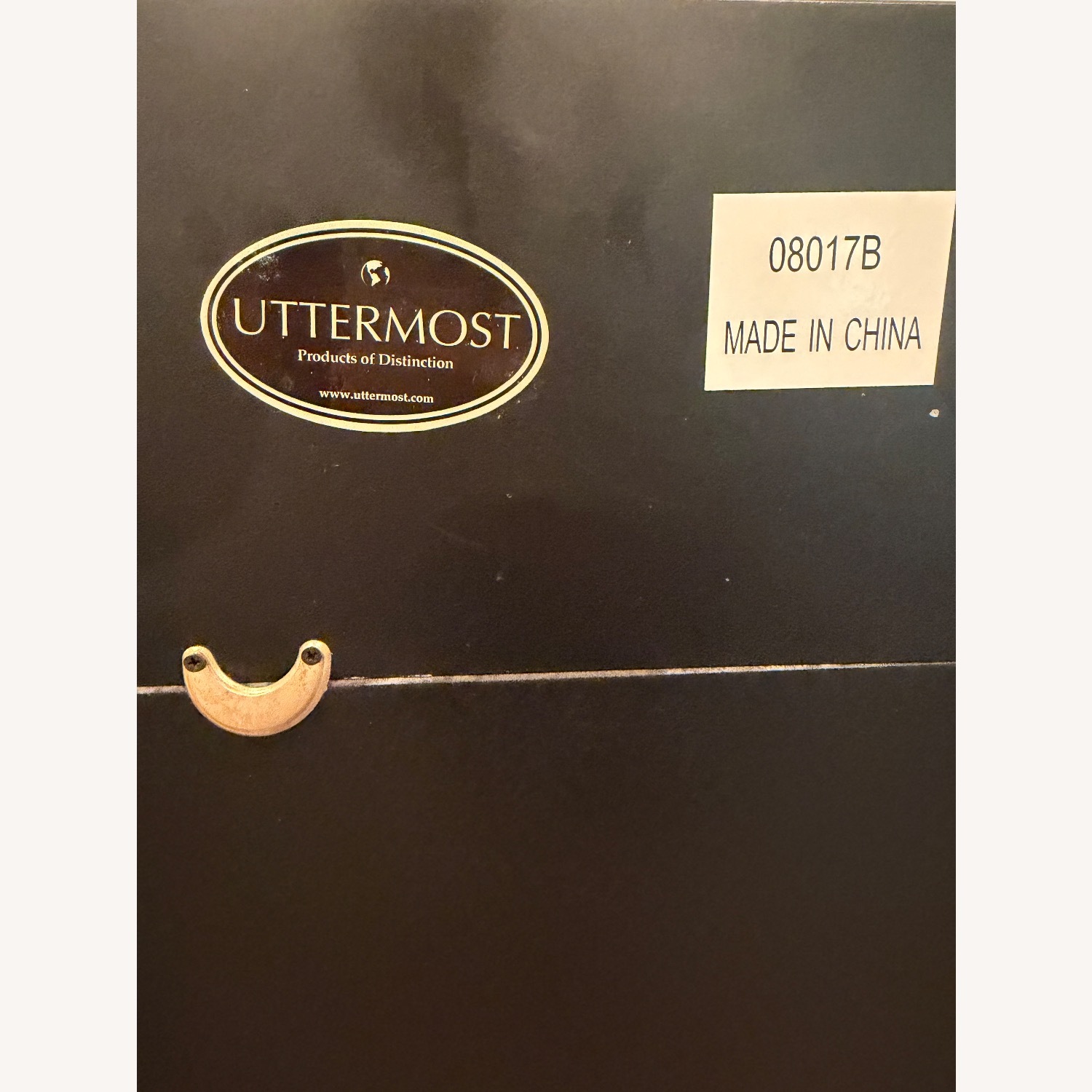 Uttermost Black & Oak Mixed Wood Mirror & Console - image-14