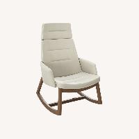 Ofs-mention Light Gray Fabric Accent Chair