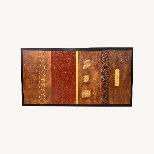 Used Original Acrylic Art on Wood Frame for sale on AptDeco