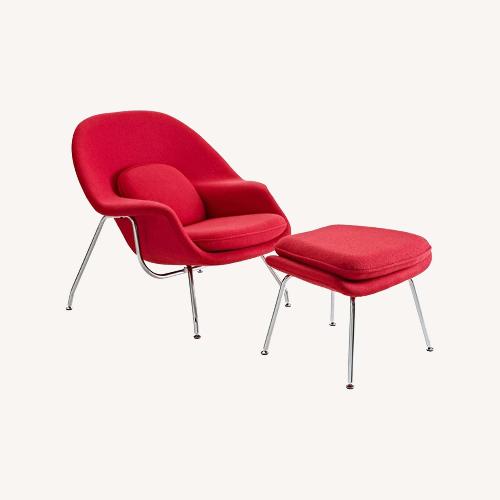 Used Modterior Modern Furniture Red Chair and a Half for sale on AptDeco